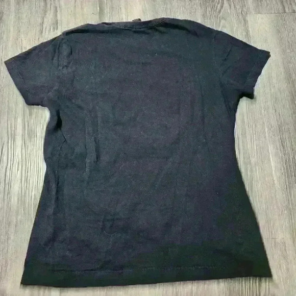 Emo angry teddy bear black and blue short-sleeved t-shirt size  Medium - Picture 7 of 8